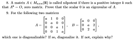 solved nilpotent transcribed problem