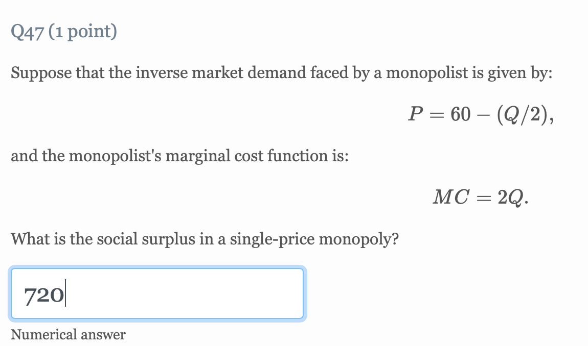 Solved Suppose that the inverse market demand faced by a