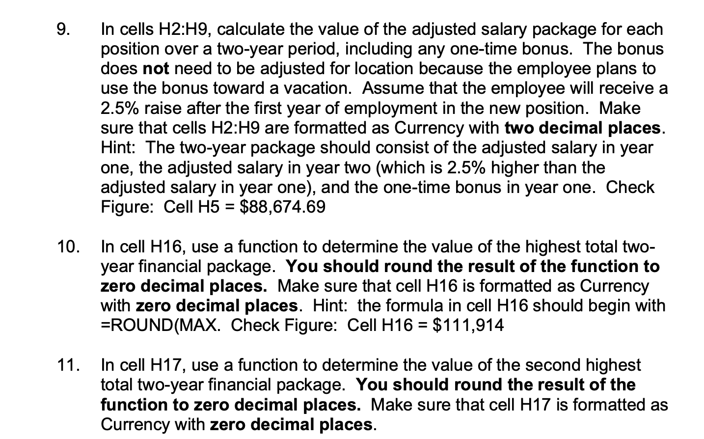 Total Two-Year Financial Package Position Senior | Chegg.com