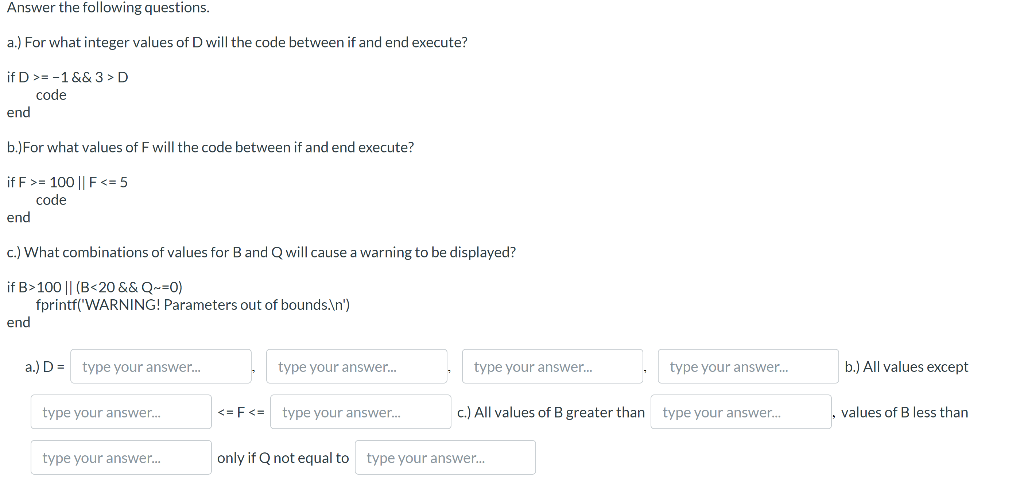 Solved Answer the following questions. a.) For what integer | Chegg.com