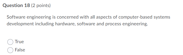 This is for my Software Engineering Concepts. | Chegg.com