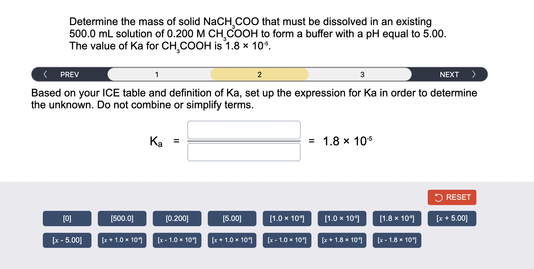 Solved Determine the mass of solid NaCH₂COO that must be | Chegg.com