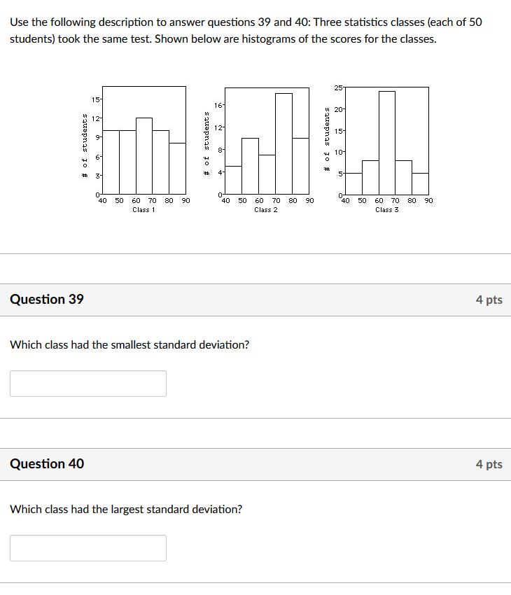 Solved Use the following description to answer questions 39 | Chegg.com