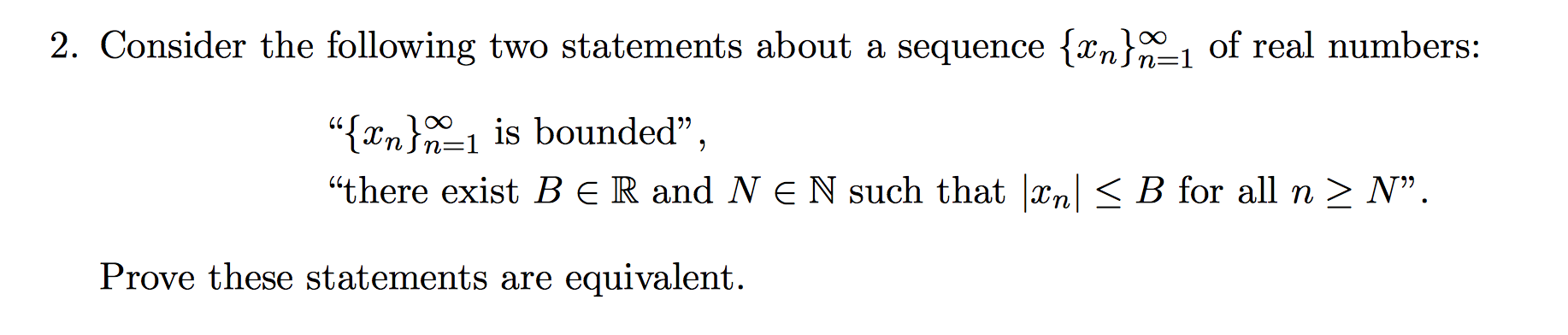 Solved Real Analysis Question! Please help with this h.w. | Chegg.com