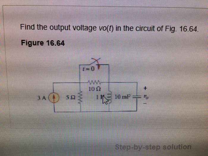 Solved Find the output voltage vo(t) in the circuit of Fig. | Chegg.com