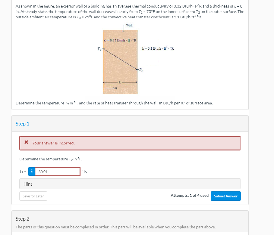Solved As shown in the figure, an exterior wall of a | Chegg.com
