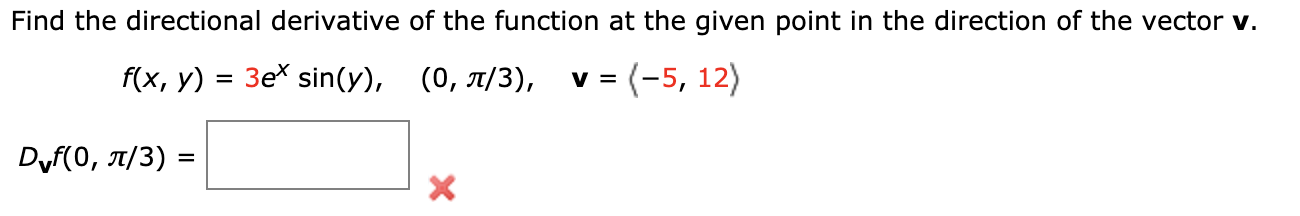 Solved Find The Directional Derivative Of The Function At