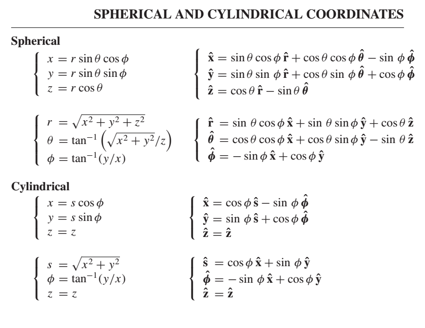 Solved Spherical And Cylindrical Coordinates Spherical X Chegg Com