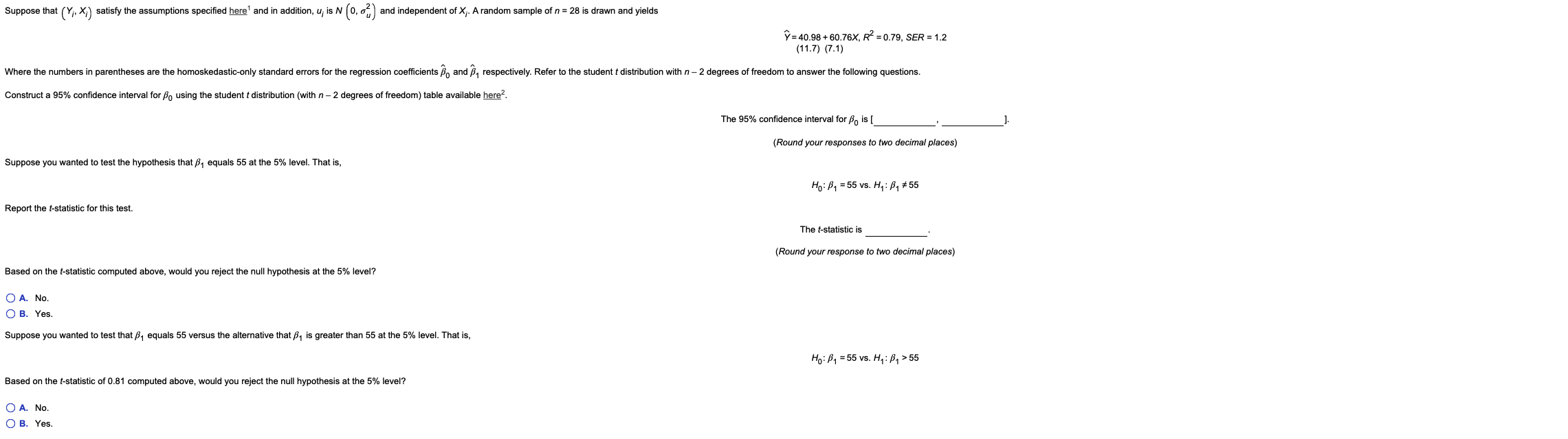 Solved Suppose That Y X Satisfy The Assumptions Speci Chegg Com