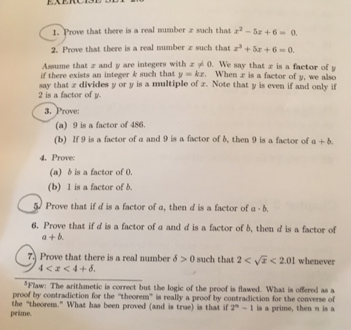 Solved 1 Prove That There Is A Real Number X Such That