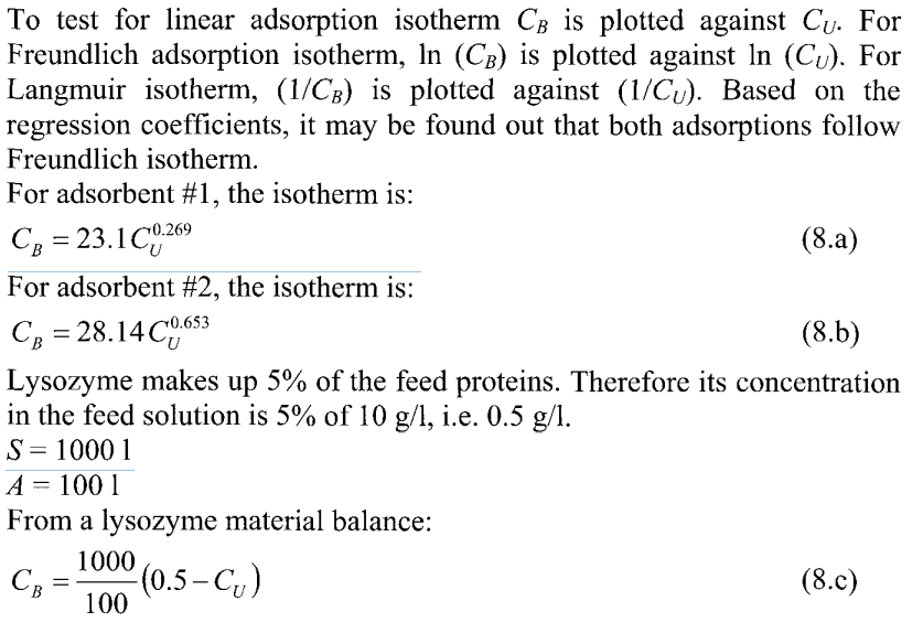 Comment On The Nature Of The Adsorption Isotherms. | Chegg.com