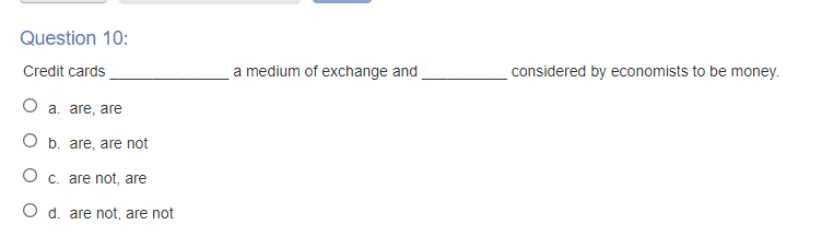 Solved Question 10 Credit Cardsa Medium Of Exchange Chegg Solved Question 10 Credit Cardsa Medium Of Exchange Chegg