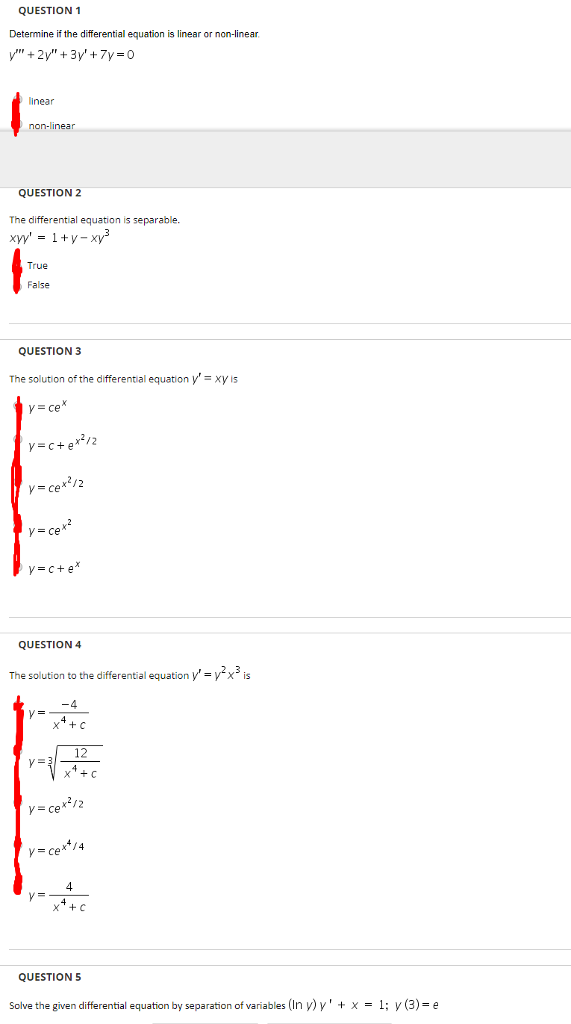 Solved This is a differential equation problems, please | Chegg.com