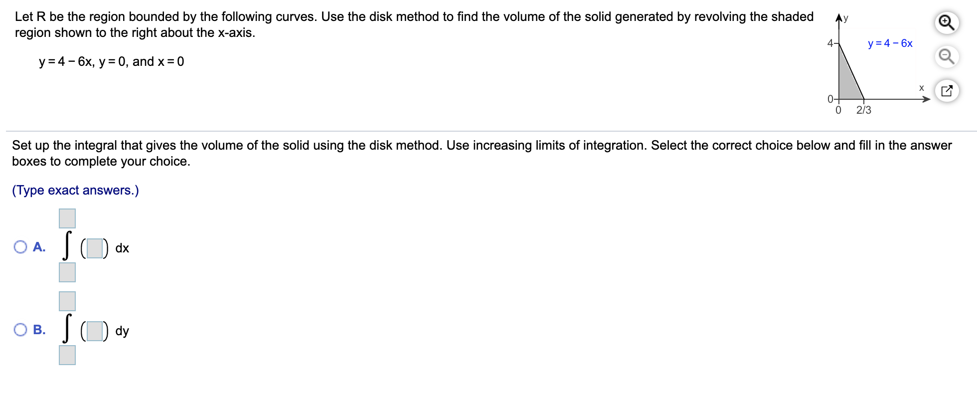 Solved Disk method setup questions. Will give thumbs up to | Chegg.com