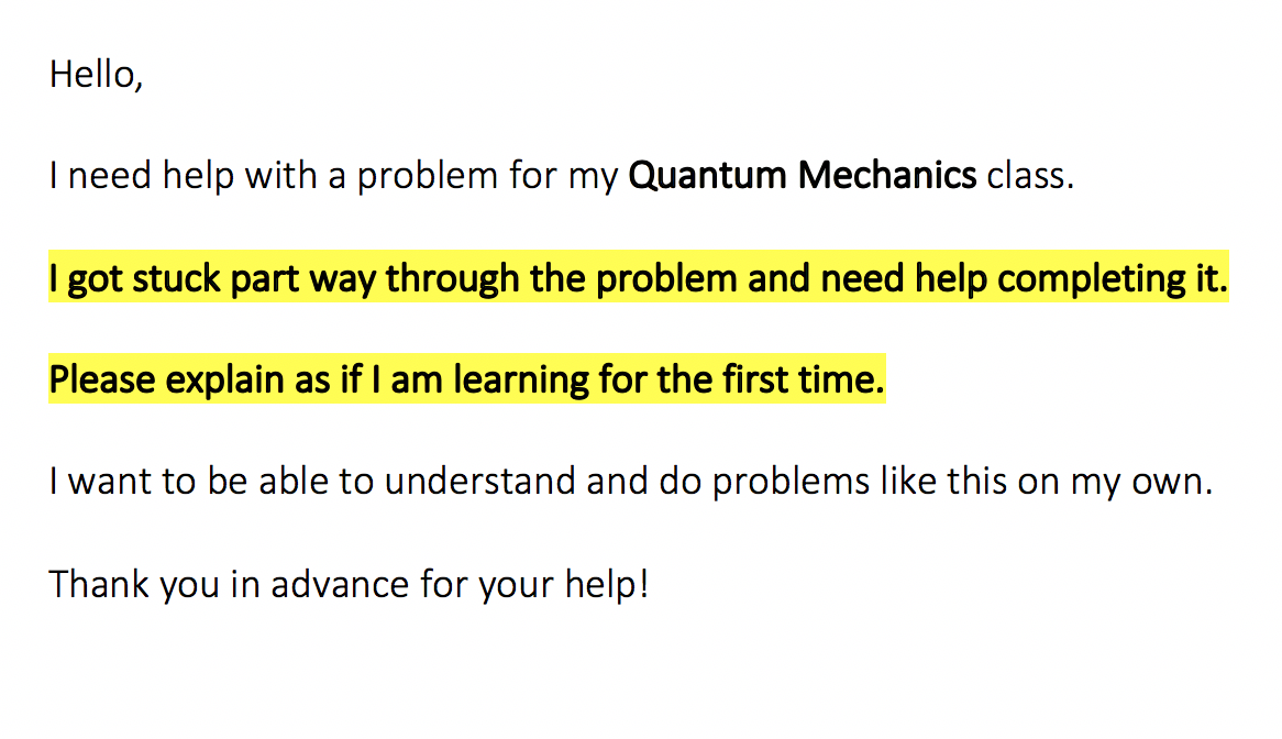 Hello, I need help with a problem for my Quantum | Chegg.com