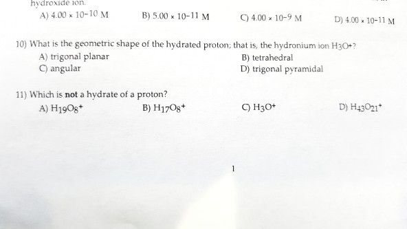 Solved 12) What is the strongest acid among the following? | Chegg.com