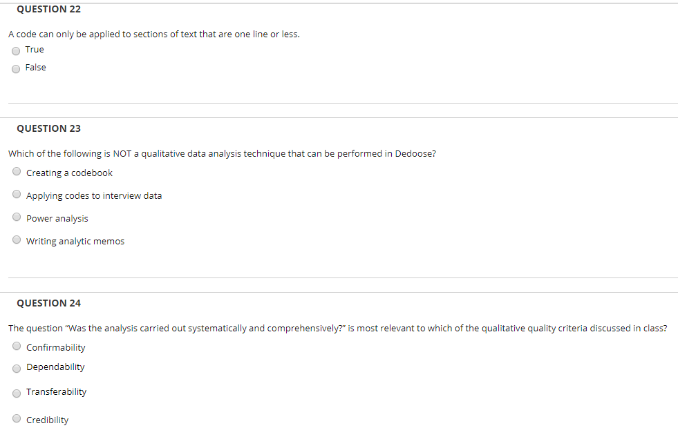 QUESTION 22 A code can only be applied to sections of | Chegg.com