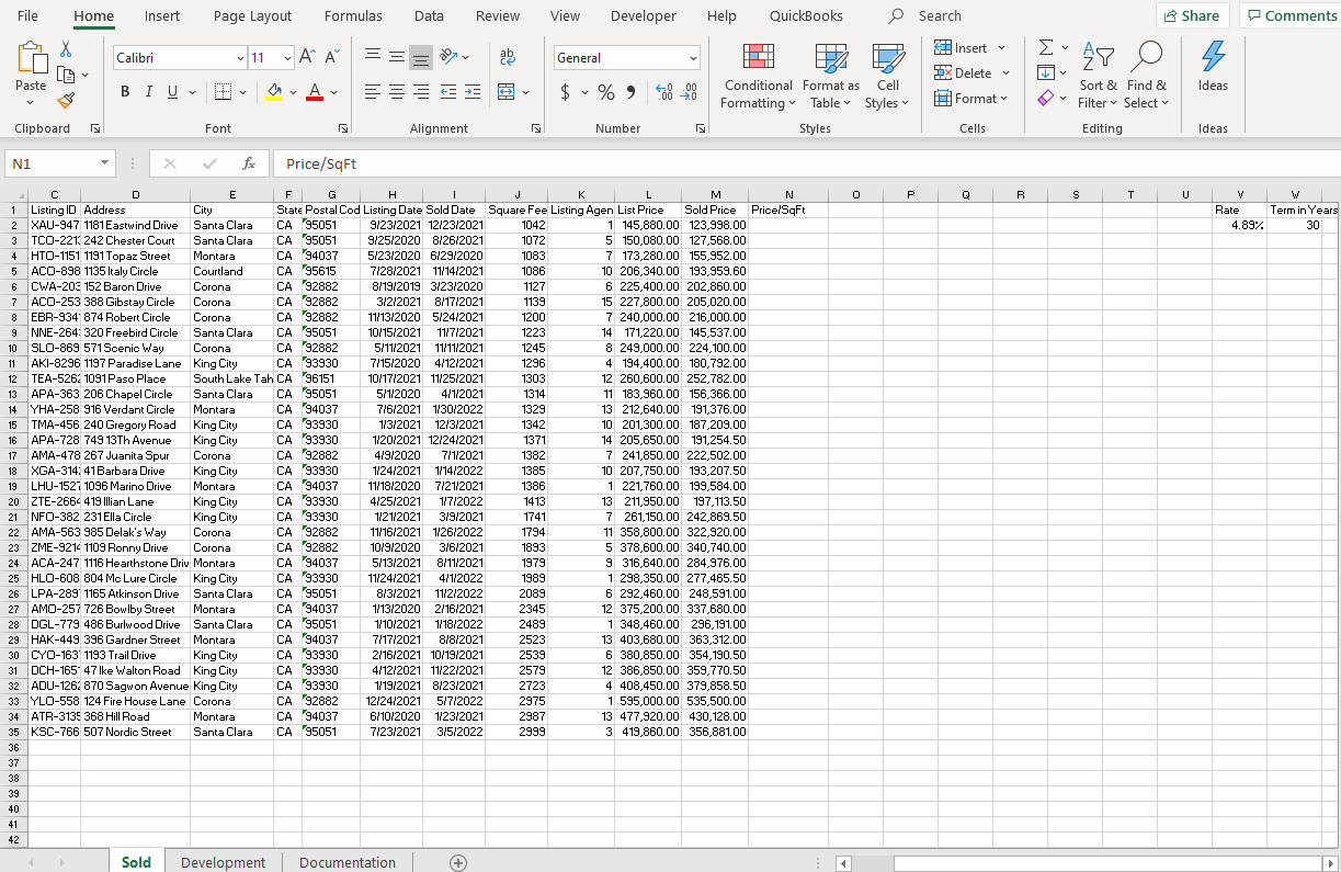 Solved B. On the sold worksheet, create a column named | Chegg.com