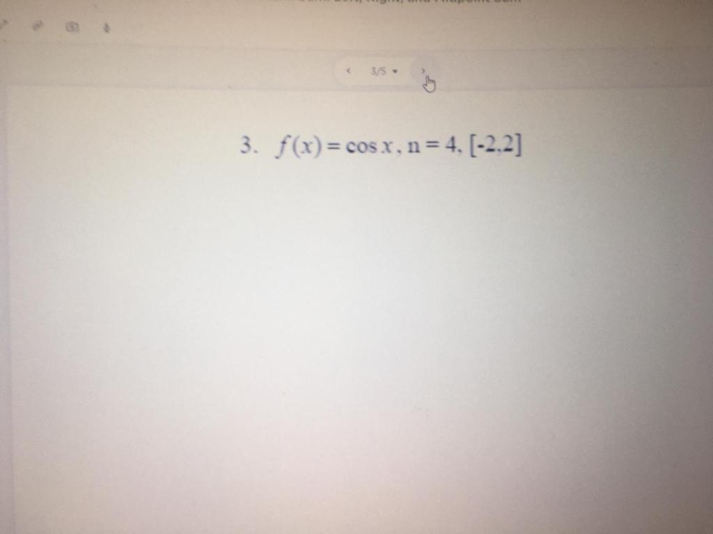 35 3. f(x) = cos x, n = 4, 1-2.2]
