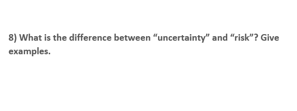 Solved 8) What is the difference between 