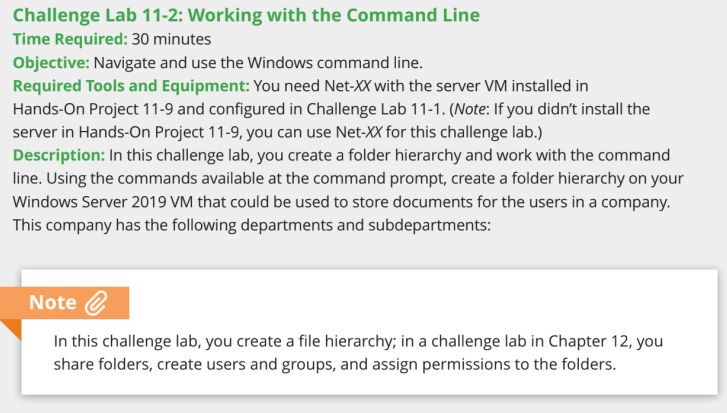 Solved Challenge Lab 11-2: Working with the Command Line | Chegg.com