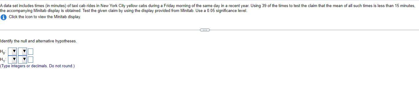 the accompanying Minitab display is obtained. Test | Chegg.com