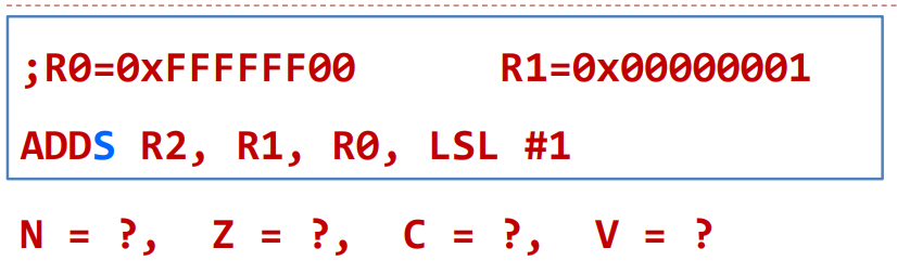 Solved ; Rθ=0×FFFFFO0 R1=0×00000001 ADDS R2, R1, R0, LSL #1 | Chegg.com
