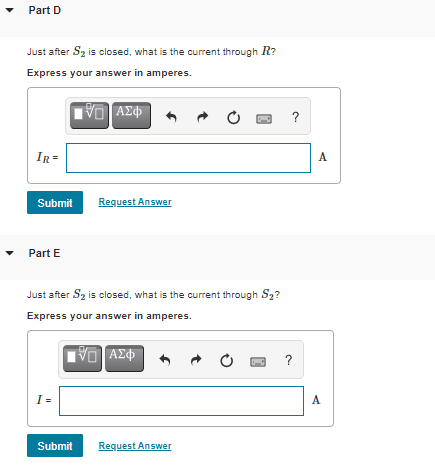 Solved Part A After the current in the circuit of (Figure 1) | Chegg.com