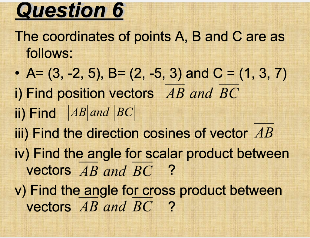 Solved The Coordinates Of Points A, B And C Are | Chegg.com