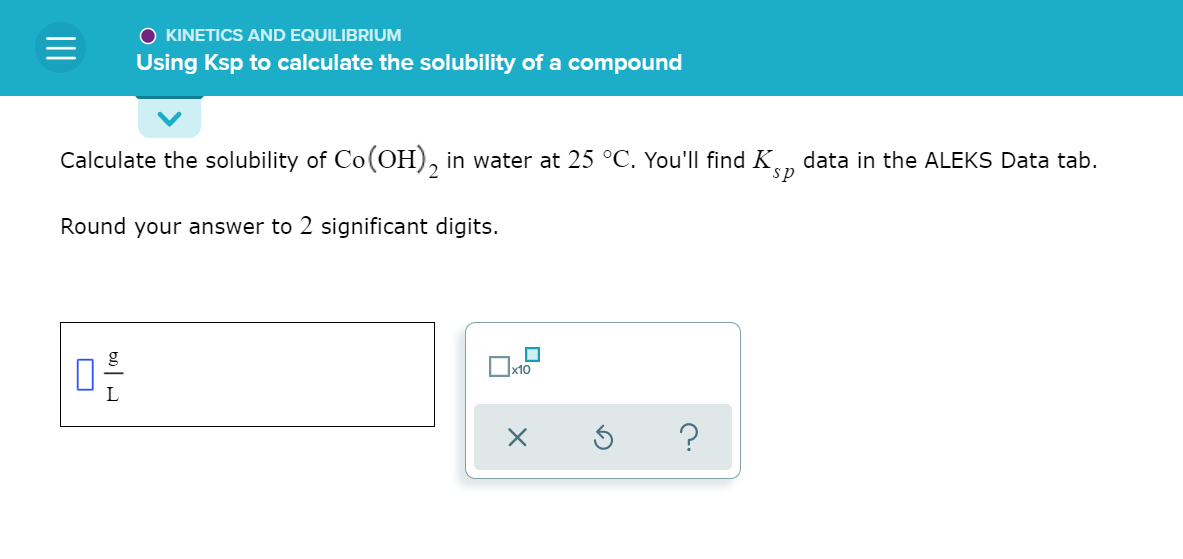Solved O Kinetics And Equilibrium Using Ksp To Calculate The Chegg Solved O Kinetics And Equilibrium Using Ksp To Calculate The Chegg