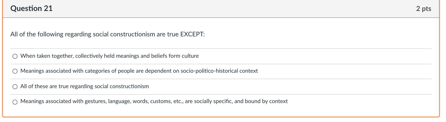 Solved Question 21 2 pts All of the following regarding | Chegg.com