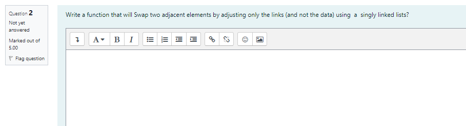 Solved Write a function that will Swap two adjacent elements | Chegg.com