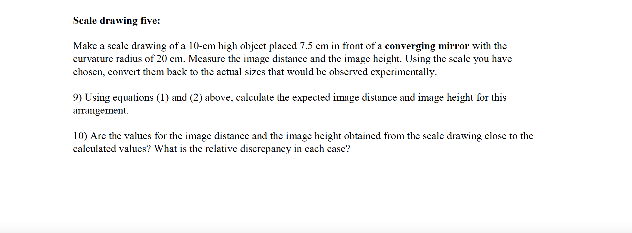 Solved LAB 6: Geometric Optics Ray Tracing Revicw Sections | Chegg.com