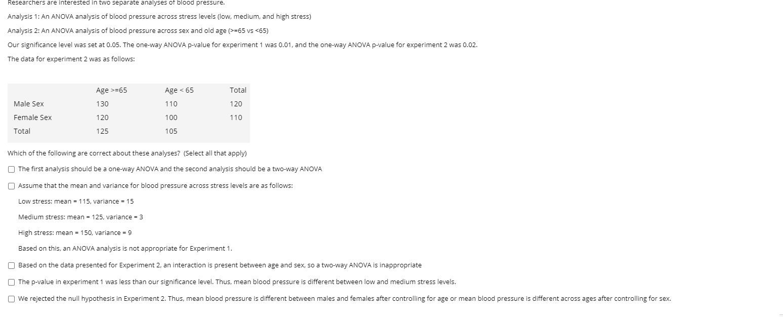 Solved Researchers Are Interested In Two Separate Analyse Chegg Com