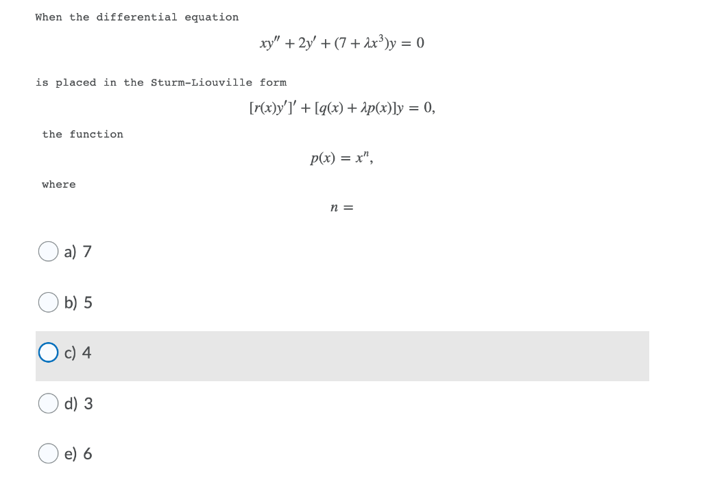 Solved When The Differential Equation Xy 2y 7 2x 2y Chegg Com