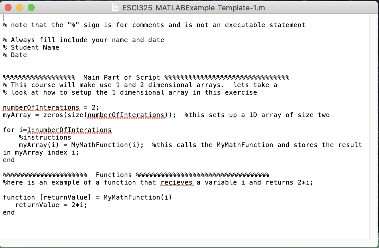 Solved (1) There are three basic MATLAB concepts important | Chegg.com