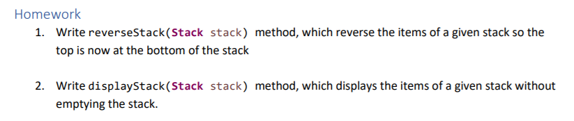 Solved Examples 1. Stacks provide FILO (First-in-last-out) | Chegg.com