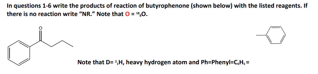 Solved In questions 1-6 write the products of reaction of | Chegg.com