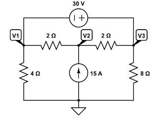 Solved Find V1, V2, and V3 in the following circuit using | Chegg.com