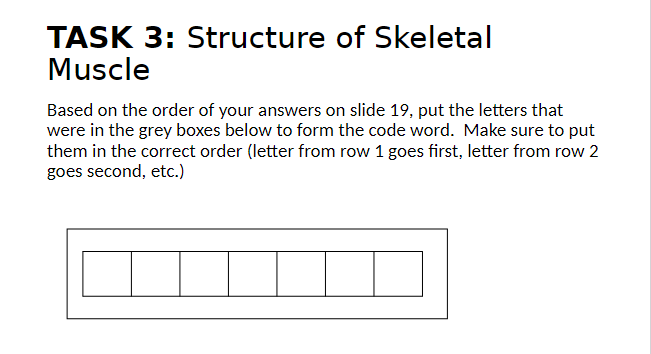 Solved Instructions - TASK 3: Structure of Skeletal Muscle - | Chegg.com