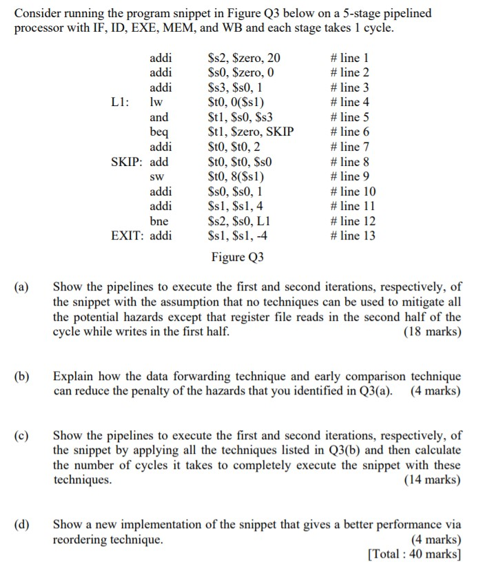 Solved Consider running the program snippet in Figure Q3 | Chegg.com