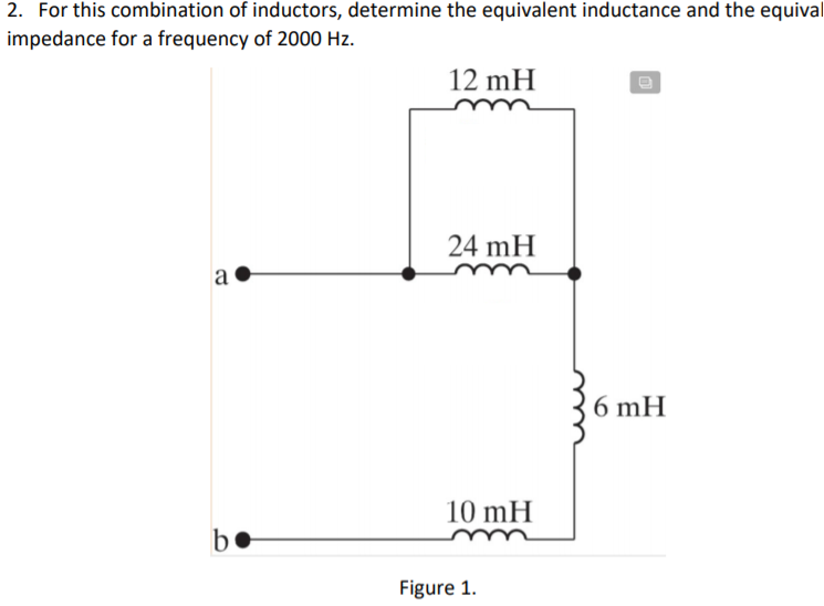 Solved 2. For this combination of inductors, determine the | Chegg.com