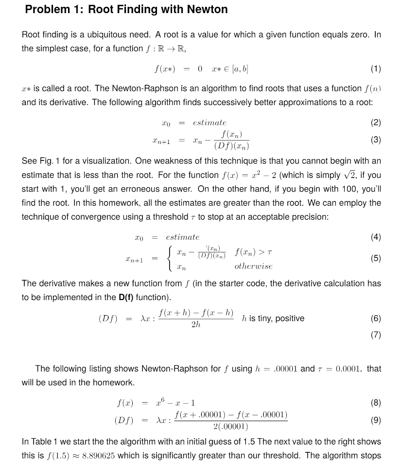 Solved Root finding is a ubiquitous need. A root is a value | Chegg.com