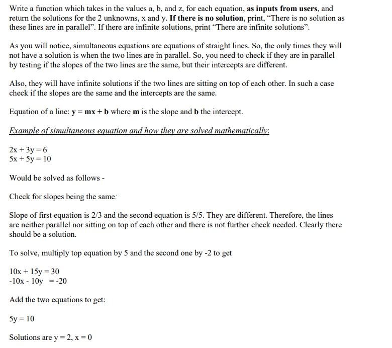 Solved Write a function which takes in the values a,b, and | Chegg.com
