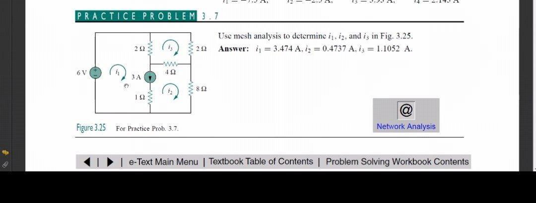 Solved PRACTICE PROBLEM 3.7 Use mesh analysis to determine | Chegg.com