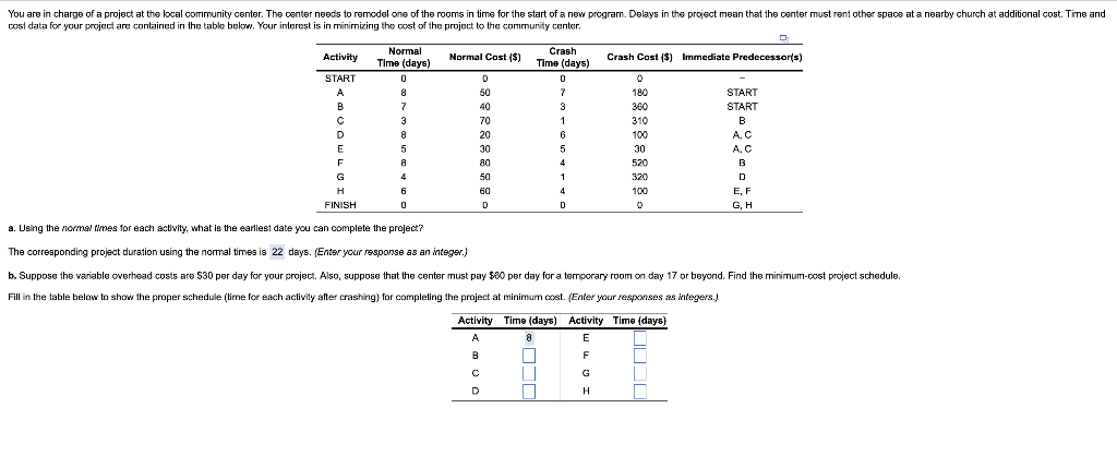 Solved Solve For A And B. C. Calculate The Total | Chegg.com