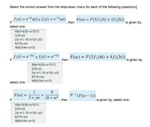 Solved Select The Correct Answer From The Drop-down Menu For | Chegg.com