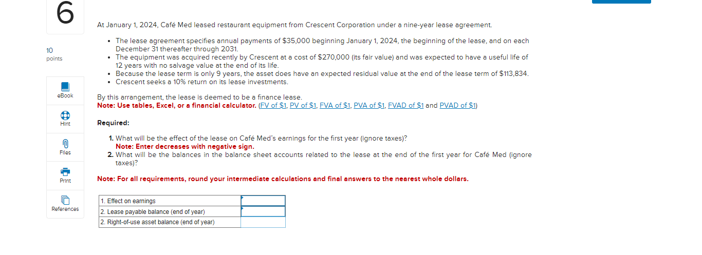 Solved At January 1 2024 Caf Med Leased Restaurant Chegg Com   PhpMRkFtU