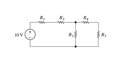 Solved R1 w R2 ww R4 w + 10 V R3 RS w Part A Find the | Chegg.com