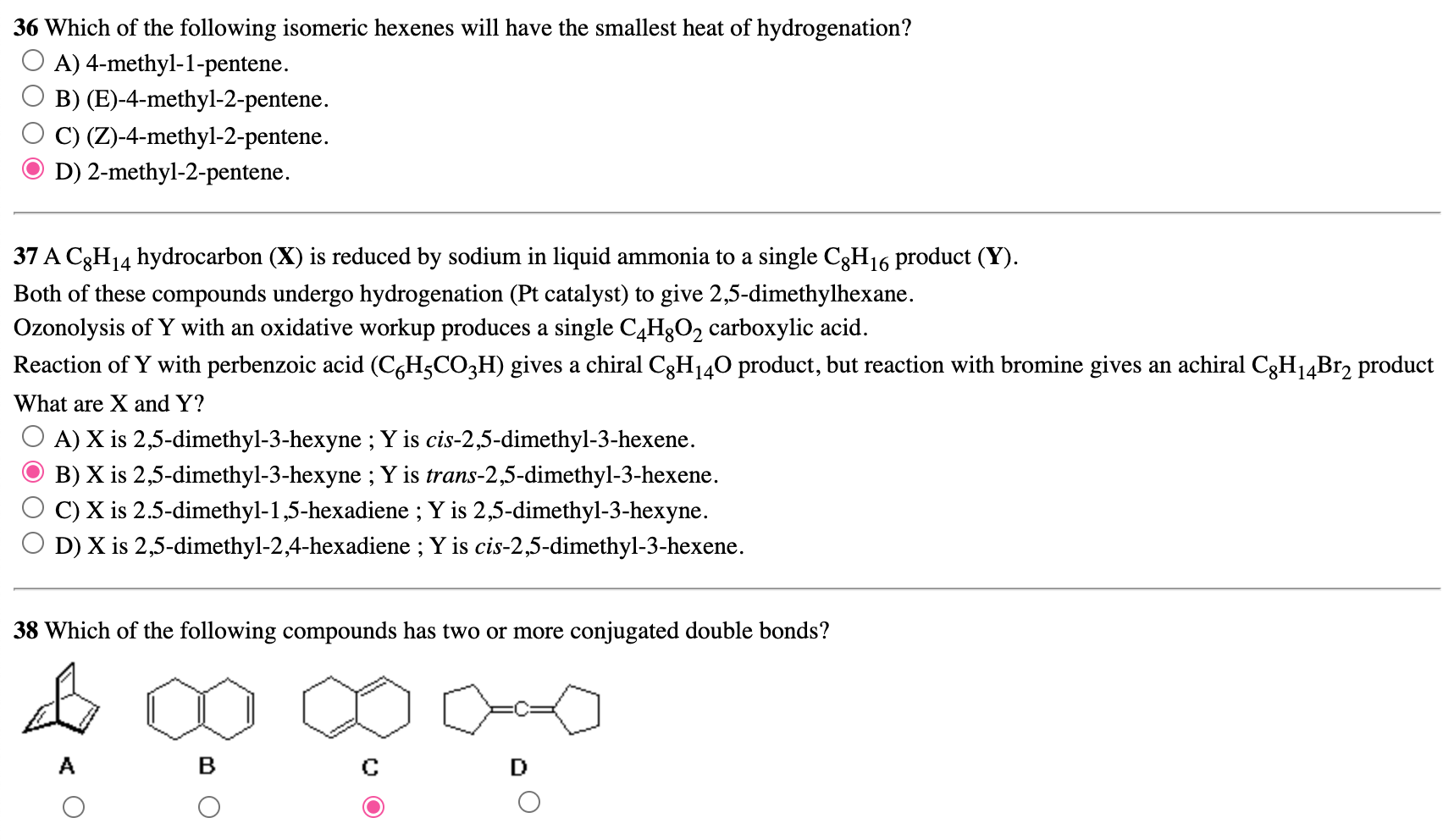 Solved Correct answers are already selected. For each of | Chegg.com